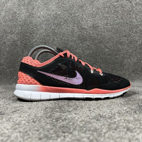 Nike Free TR Fit 5 718932-003 Women’s Size 8 Black Pink Athletic Running Shoes - Picture 1 of 13